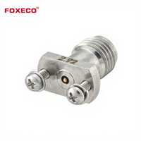 Connecteur coaxial mâle RF FOXECO 2,92 mm pour montage sur panneau DC-40 GHz pour analyseurs de réseau vectoriel et systèmes radar à antenne directionnelle
