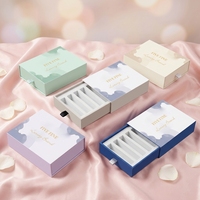 Boîte d'emballage coulissante de luxe avec logo personnalisé pour échantillons de parfum, boîte cadeau en papier écologique
