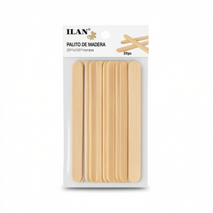 Bastoncini di legno ILAN 25x150mm 20 pezzi per progetti artistici e artigianali - Product Image 2