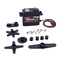Servomoteurs numériques miniatures haute vitesse Surpass Hobby 15KG avec engrenages métalliques pour accessoires de drones, robots, voitures, bateaux et modèles RC 1/10 1/8
