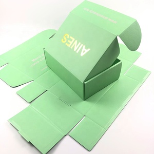 Mittelgroße, individuell gefärbte Wellpappenschachtel, kostenlose grüne Versandbox, recycelbar, für Kosmetik, loses Puder, Augencreme, Gesichtscreme - Product Image 3