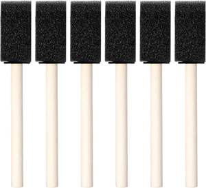 Pinceaux en mousse de 1 pouce, pinceaux en éponge pour la <span class=keywords><strong>peinture</strong></span>, l'artisanat, la teinture, le vernis, les retouches pour les sujets floraux - Product Image 1