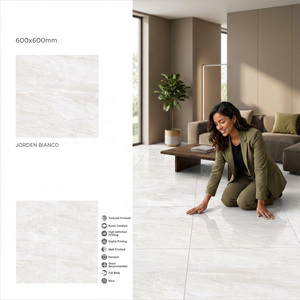 Azulejos de Porcelana Verde Ivory de 600x600 mm, Acabado Brillante Premium, 8 mm, Acabado Nano, para Pisos Comerciales - Product Image 6