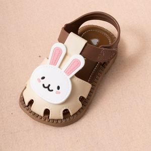<span class=keywords><strong>Sandales</strong></span> d'été pour filles, motif lapin et carotte, antidérapantes, chaussures plates pour enfants, semelles souples, <span class=keywords><strong>sandales</strong></span> de plage pour tout-petits - Product Image 3