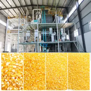 100TPD di mais sheller impianto di macinazione farina e macchina per imballare linea