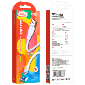 1m 6A 120W <b>USB</b> <b>Charging</b> Sync <b>Cable</b> White JA018 - Product Image 4