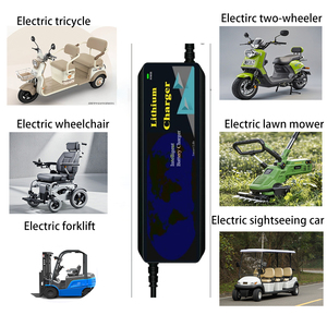 Chargeur 24V 36V 48V 72V pour Trottinette <span class=keywords><strong>Moto</strong></span> Électrique Scooter, Chargeur Ebike Réglable pour Batterie Lithium 36V - Product Image 4