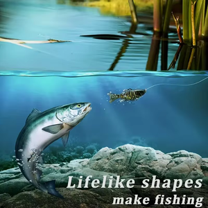 Señuelo de Pesca Duro Multisección Tipo Wobbler para Mar, 10cm 15.5g, Crankbaits Swimbait, Cebo Artificial de Plástico, Venta al por Mayor - Product Image 6