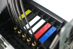 SIHAO A3-19 אוטומטי מלא הנמכר ביותר uv שישה צבעים מיקסר דיו מדפסת uv למארז טלפון נייד מכונת מדפסת חולצות שטוחות