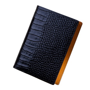 Logo personnalisé <span class=keywords><strong>A7</strong></span> en cuir Pu, hoco noir, organisateur de Folio de luxe pour ordinateur portable, couverture de journal, Logo personnalisé - Product Image 1