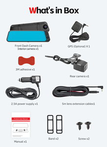Cámara para Auto Carlover con IA, 4K, Pantalla de 9.66 Pulgadas, GPS, WIFI, ADAS, 3 Canales, Grabación en Bucle Delantera/Trasera, Resistente al Agua, Grabadora de Video DVR, 1 Año de Garantía - Product Image 6