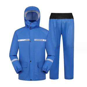2025 Offres Spéciales usine personnalisé extérieur robuste PVC caoutchouc manteau de pluie ensemble étanche moto costume - Product Image 1