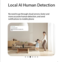 Caméra intelligente 33K Ultra HD, détection humaine par IA, vision nocturne, caméra de sécurité intérieure inclinable et orientable