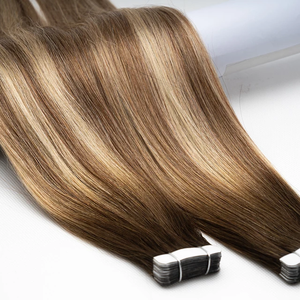 Extensiones de Cabello Humano Natural Jasmine Beauty al por Mayor, Doble Trama, Cutícula Alineada, Balayage, con Cinta Adhesiva - Product Image 2