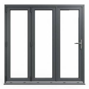 <span class=keywords><strong>Porte</strong></span> <span class=keywords><strong>pliante</strong></span> en aluminium imitation bois, finition chêne, <span class=keywords><strong>porte</strong></span> patio extérieure à double battant avec grilles décoratives pour résidence classique - Product Image 4