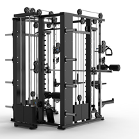 Équipement de gymnastique de force professionnelle, support de squats, Machine Smith 3D, croisement de câbles