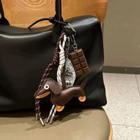 2025 nouveau coréen INS Style Punk Sport sac à main téléphone accessoires sac breloque porte-clés sac sac à main Mini peluche poupée pendentif pour les filles