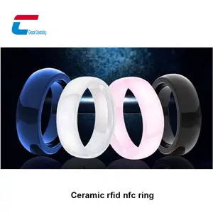 New Design Nfc Ring Mifare Classic 1K Nfc Pay Ring Ceramic Nfc Rfid Access Control Smart Ring