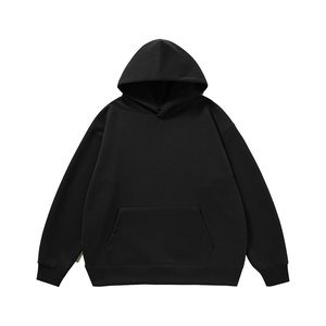 Felpa con cappuccio nera Casual <span class=keywords><strong>taglie</strong></span> forti di alta qualità con Logo personalizzabile stampata su <span class=keywords><strong>felpe</strong></span> in tessuto Fitness - Product Image 1