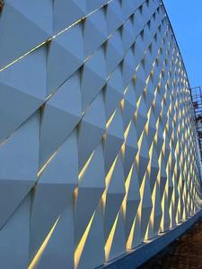 3D Artistic Aluminum Single Panel for Exhibition Hall Feature Wall, Custom <strong>Design</strong> Creative Architectural <strong>Element</strong> - Product Image 4