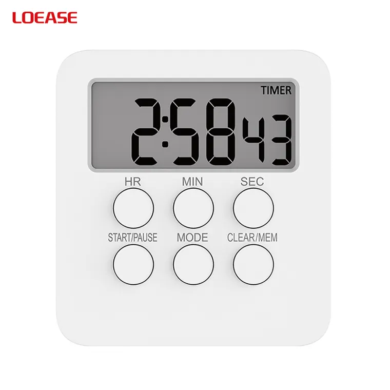 T06 Timer dapur Digital desain ramping, tampilan LCD jam Alarm memanggang dapur dan belajar memasak hitung mundur dan Timer jam