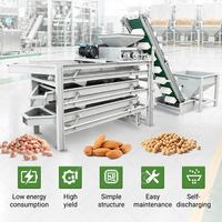 Schilmachine, zaadseparator, grinder, machine voor het verwijderen van tropische amandelschillen, schelpvergruizer voor hazelnoten en zeef.