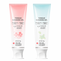 Gel Limpiador de Lengua Prebiótico con Burbujas de Oxígeno, Limpieza Profunda de la Lengua, Refresca el Aliento, Gel para el Cuidado Bucal 45g, Dos Sabores, OEM Personalizado, Venta al Por Mayor