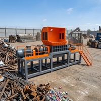 Broyeur à double arbre robuste sur mesure pour le recyclage des déchets métalliques (fer, aluminium, canettes)