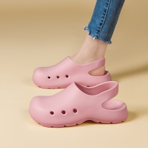 Sandalias de Verano para <span class=keywords><strong>Mujer</strong></span> EVA, Suela Suave, Transpirables, Ligeras, de Secado Rápido, Zapatos Quirúrgicos para <span class=keywords><strong>Hospital</strong></span> y Laboratorio, Tipo Slip-on, Sin Cordones - Product Image 4