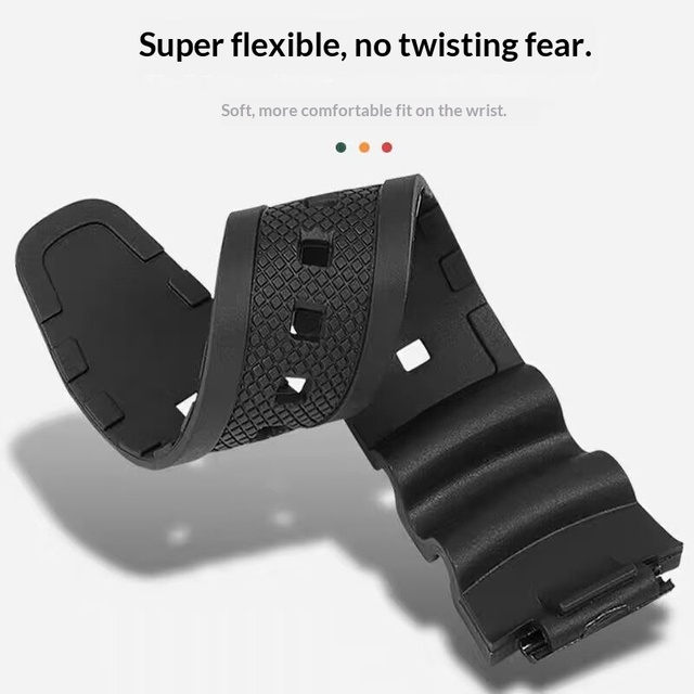 Smart Watch Plastic TPU Band with W-218HF-108AE12001000/1300 Charm Strap 18mm Pin Buckle Accessories