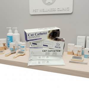 Veterinaire apparatuur: urinale katheter voor katten en honden met stilet, veilig en betrouwbaar, eenvoudige bediening - Product Image 1