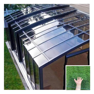 Chiaro in policarbonato UV protezione fogli di sole per uso esterno moderno barriera acustica pannelli del tetto del suono barriera Pc esterno - Product Image 6