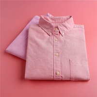 Camisas Oxford de Algodón de Manga Larga para Mujer, Cuello de Solapa, Bolsillos, Color Sólido, Blusa con Botones, Tops Holgados, Camisa Básica