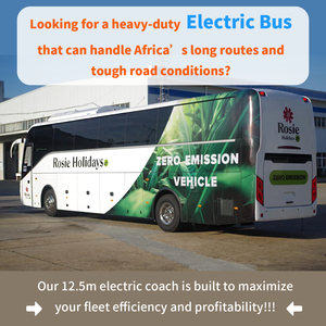Autobús Eléctrico de Larga Distancia para Transporte Urbano, 49 Asientos con Baño, Modelo JXK6126CEVR - Product Image 1