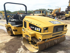 Apisonadora CAT CB24B original importada en buen estado a la venta. Apisonadora de ruedas DYNAPAC CA25 CA30 usada a la venta. - Product Image 4