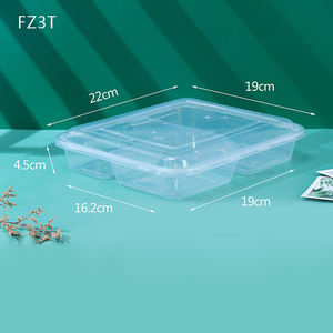 กล่องใส่อาหารแบบใช้แล้<span class=keywords><strong>ว</strong></span>ทิ้ง กล่องเตรียมอาหารแบบใส <span class=keywords><strong>3</strong></span> <span class=keywords><strong>ช่อง</strong></span> ใช้กับไมโครเ<span class=keywords><strong>ว</strong></span>ฟได้ กล่องอาหารกลาง<span class=keywords><strong>ว</strong></span>ันคุณภาพสูง - Product Image 6