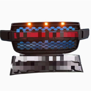 Pour <span class=keywords><strong>Ranger</strong></span> Xlt Sport Wildtrak T9 2022 2023 Grille de pare-chocs avant avec lumière Led Raptor Style Grille pour <span class=keywords><strong>ford</strong></span> <span class=keywords><strong>ranger</strong></span> t9 grill - Product Image 2