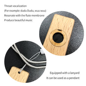 Fábrica al por mayor pequeño Kazu Piccolo nueva madera maciza Simple y fácil de aprender instrumento Musical divertido boca flauta - Product Image 4