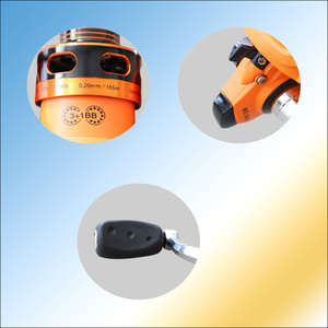 Canne à pêche en carbone pour enfants de 24'' à 36'' pour la pêche en eau douce et sur glace avec poignée en liège et moulinet pour jeunes pêcheurs - Product Image 3