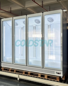 Siêu thị thẳng đứng uống hiển thị cong cửa kính Cola tủ lạnh thiết bị dọc nước giải khát mát - Product Image 2