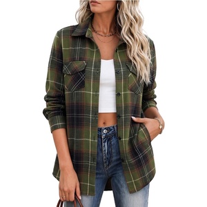 Nouvelle Arrivée 2026 : Chemise Décontractée à Carreaux pour Femme, Blouse à Manches Longues avec Poches Poitrine Fonctionnelles - Product Image 3
