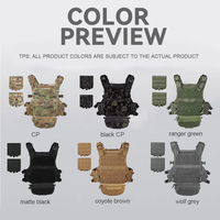 Porte-plaques tactique à dégagement rapide, taille standard, gilet tactique MOLLE avec ceinture ajustable et pochette amovible pour la chasse