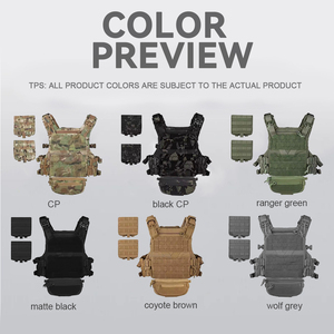 Chaleco Táctico de Liberación Rápida con Sistema MOLLE, Talla Completa, con Cinturón Ajustable y Bolsa Desmontable para Caza - Product Image 5