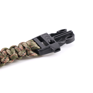 Pulsera portátil de supervivencia al aire libre camuflaje silbato estilo Camo plástico Paracord viajar senderismo escalada barbacoa <span class=keywords><strong>Camping</strong></span> - Product Image 5