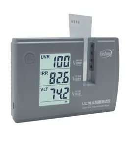 LS101 창틀 유리 태양 필름 전송 측정기 자외선 적외선 거부율 UVR IRR VLT 테스터