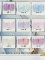 WEKIKOU Gel irisé sans HEMA en gros, 30 couleurs de gel UV effet tourbillon rêveur, échantillon gratuit pour salon de manucure et nail art DIY