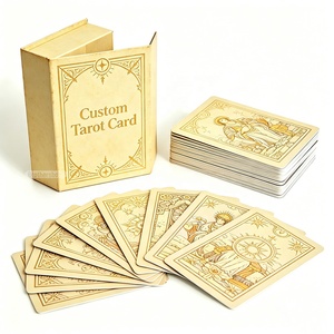 Fabricante: Diseña tus propias cartas de <span class=keywords><strong>tarot</strong></span>, baraja de cartas de oráculo profesionales con lámina dorada y guía - Product Image 2