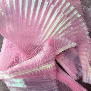 Mermaid Ji yaratıcı modelleme pileli buruşuk arka plan fotoğraf sahne için dekorasyon kumaşı su geçirmez brokar kumaş tasarım - Product Image 2