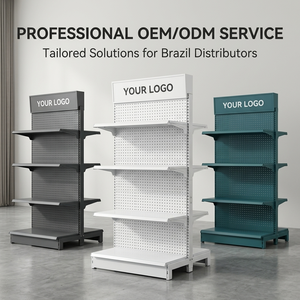 Estanterías de Góndola para Supermercados Xingye para Distribuidores en Brasil, Estantería de <span class=keywords><strong>Supermercado</strong></span>, Góndolas para Tiendas, Exhibidores para Minoristas - Product Image 2