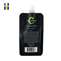 Sacs souples transparents personnalisés en PE avec bec verseur, rechargeables, anti-fuite, recyclables, avec poignée de longueur de main, 30/50/100 ml